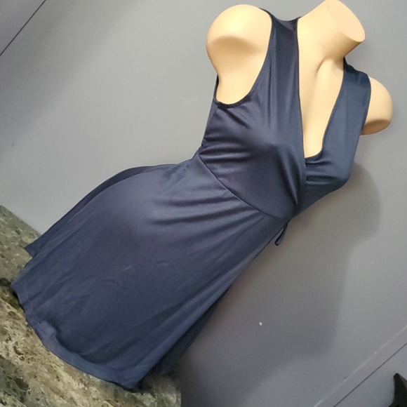 Stunning Blue True Wrap Dress - Picture 2 of 12